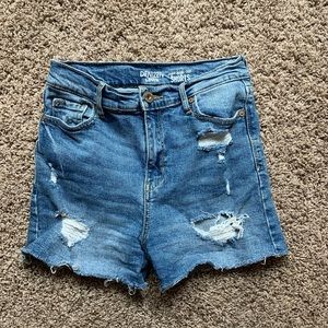 Denizen super high-rise jean shorts
